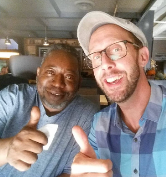 Ron Wilson and Dr. Jared Grogan collaborating on the WAT Shower project at Wayne State University